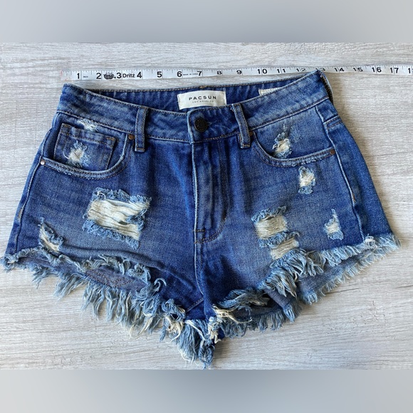 PACSUN High Rise Festival Shorts Size 23 - Picture 1 of 5